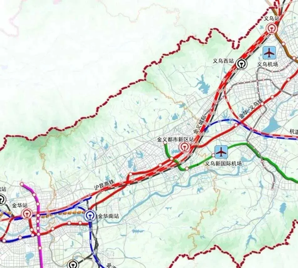 集铁路、轨道、航空、高速公路等于一体！未来的金义枢纽站……